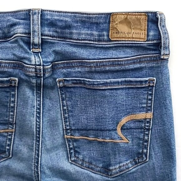 American Eagle NE(X)T Level Stretch Jegging Blue Jeans Size US 0 Short - Picture 6 of 13